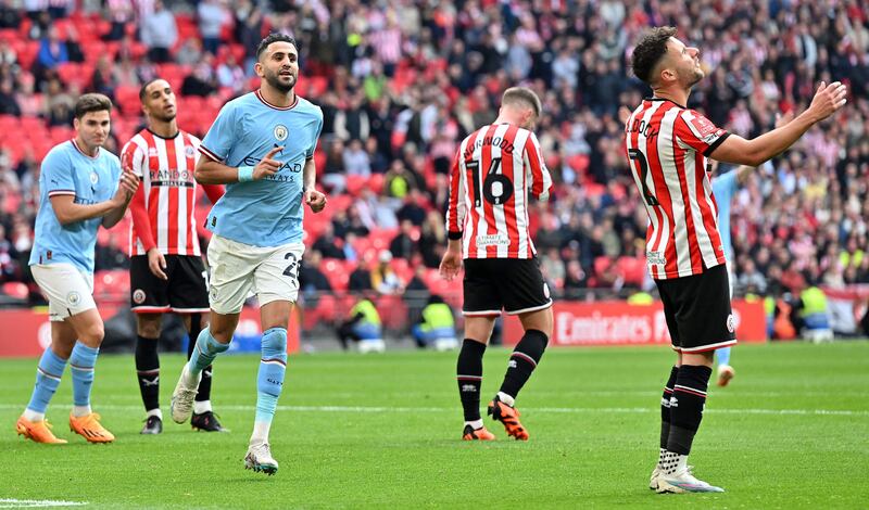 RF: Riyad Mahrez (Manchester City). Star man at Wembley as the Algerian winger helped himself to a hat-trick against Sheffield United to keep City’s treble-chasing season very much alive.
