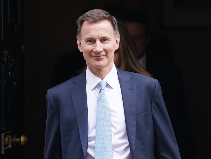 Jeremy Hunt, Chancellor of the Exchequer. PA