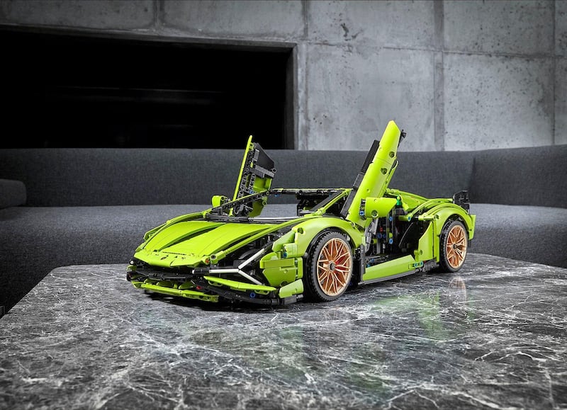 Lego's Lamborghini Sian FKP 37 should look like this when you're finished. All photos courtesy Lego