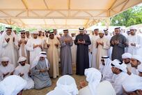 President Sheikh Mohamed performs funeral prayers for Sheikh Tahnoon