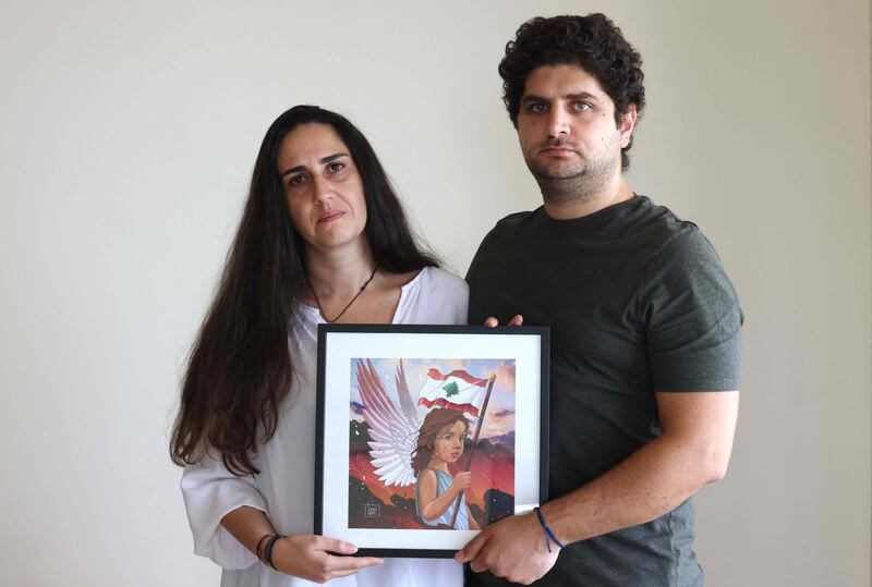 Paul and Tracy Naggear have been grieving since the explosion that tore through the Lebanese capital in 2020 killed their three-year-old daughter. All photos: AFP