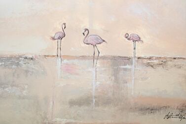 Ashwaq Abdulla's paintings of Abu Dhabi wildlife have been on display at Saadiyat Rotana Resort and Villas