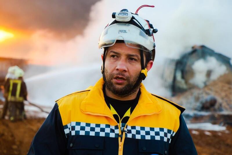 Raed Al Saleh, head of the White Helmets civilian defence group, which operates in opposition-controlled areas of Syria and he says has saved the lives of 125,000 people since the civil war began. Photo: Raed Al Saleh