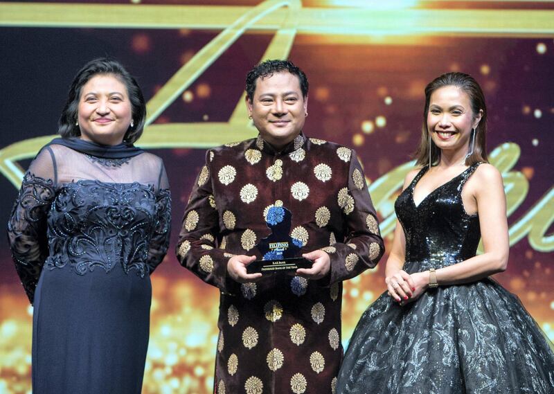 Dubai, United Arab Emirates-  RAKBANK winner of Preferred Bank of The Year at the Filipino Times award at Sofitel at The Palm.  Ruel Pableo for The National