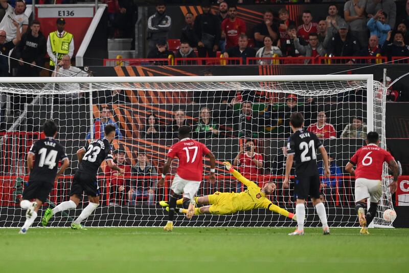 David De Gea 6: Went the right way but beaten by a perfect Mendez penalty. That was La Real’s first goaljust after hour mark. Alert to save an 89th minute break. Booked late on. Getty