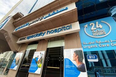 An NMC Speciality Hospital in Abu Dhabi. The company, which employs more than 2,000 doctors, owes $6.6bn to more than 80 lenders. Reuters