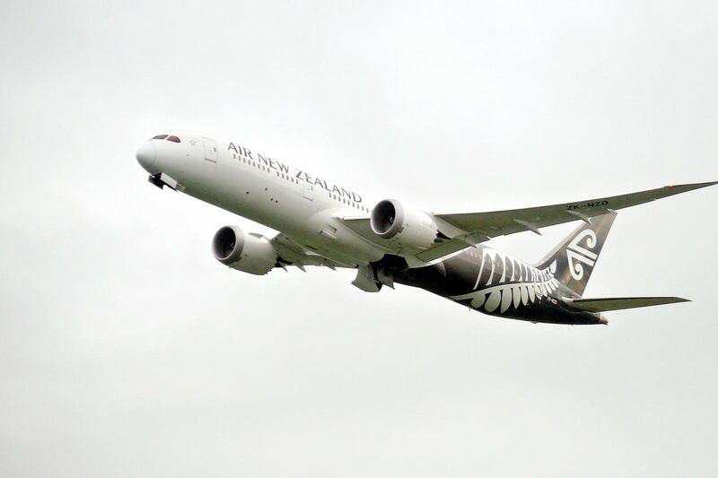 The new Air New Zealand Boeing 787-9 Dreamliner. Courtesy Chris Sutton