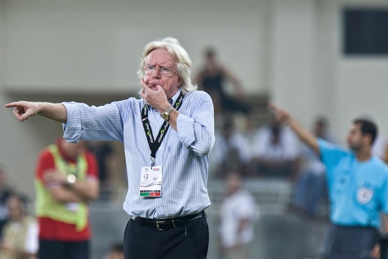 Winfried Schafer says his first memories of the UAE are not from coaching Al Ahli or Al Ain but from when German football teams he played for would spend their winter break in the Emirates to take advantage of the weather. Amy Leang / The National

