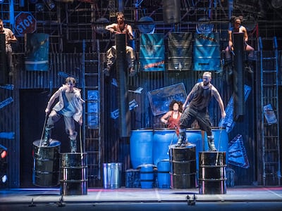 The dance and theatre spectacular Stomp has been a hit on Broadway and The West End. Photo: Royal Opera House Muscat