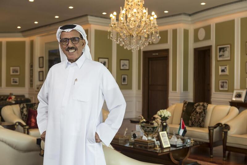 Khalaf Al Habtoor, chairman of the Al Habtoor Group, wants WhatsApp calls to be available in the UAE. Antonie Robertson / The National
