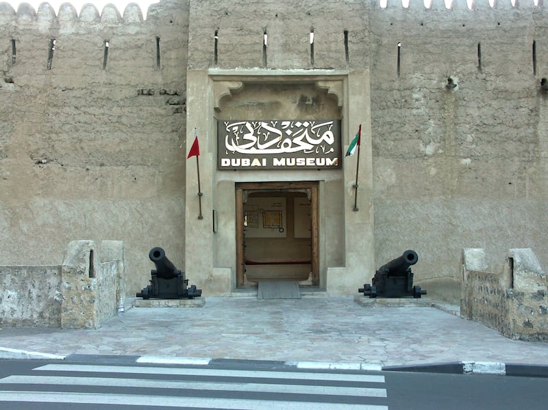 The entrance of the Dubai Museum and Al Fahidi Fort in Dubai. Alamy
