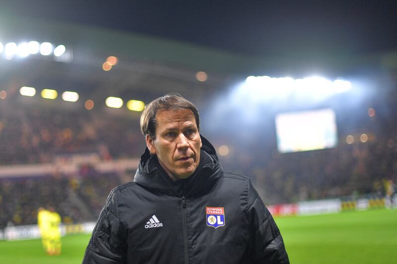 Former Lyon head coach Rudi Garcia in Nantes, on January 18, 2020. AFP