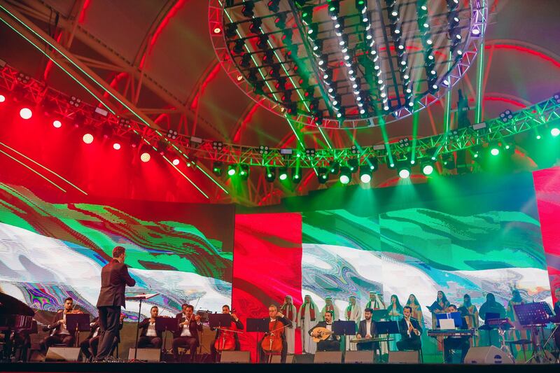 Global Village provides musical performances and entertainment activities for guests as part of its National Day celebrations. Photo: Wam