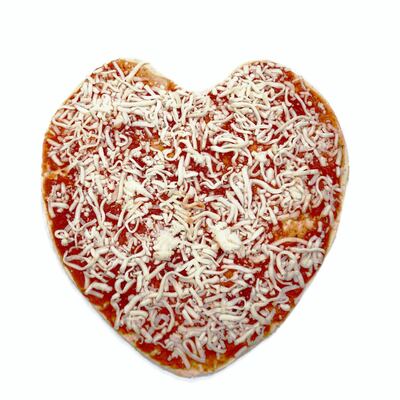 Guests can order heart-shaped pizza bases or burger patties from Kibsons for Valentine's Day. Courtesy Kibsons
