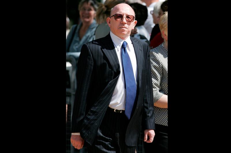 Nobby Stiles arrives for the funeral of England teammate Alan Ball at Winchester Cathedral. AP