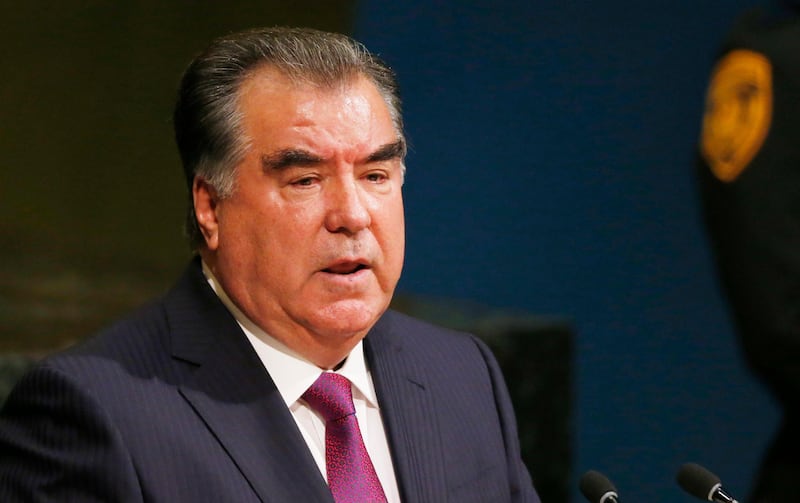 Tajikistan President Emomali Rahmon. Shannon Stapleton / Reuters