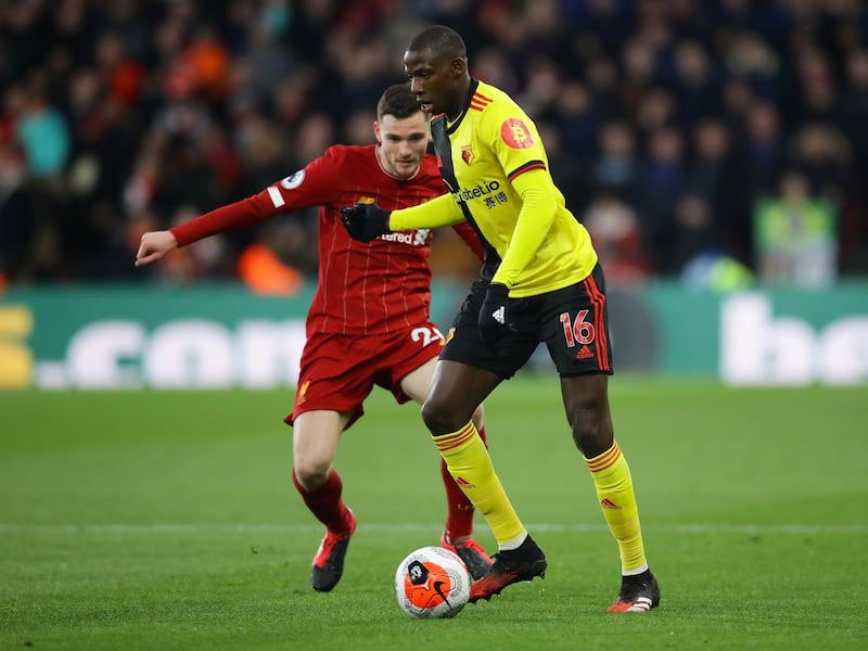 Centre midfield: Abdoulaye Doucoure (Watford) – A revelation under Nigel Pearson, he helped Watford overpower Liverpool to end their hopes of becoming Invincibles. Reuters