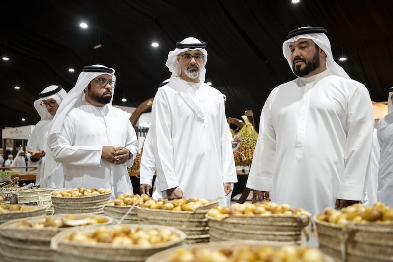 Sheikh Khaled bin Mohamed, Crown Prince of Abu Dhabi and Chairman of Abu Dhabi Executive Council, was in Liwa for the festival that celebrates Emirati heritage.