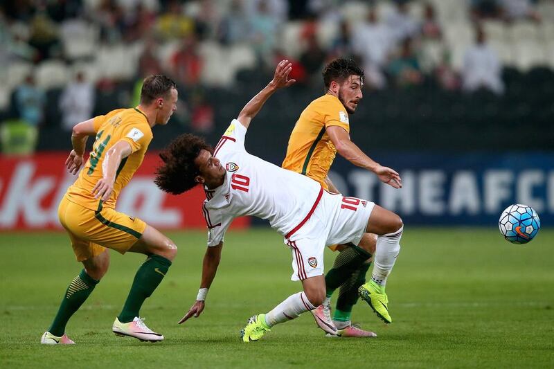 Omar Abdulrahman of UAE in action. Francois Nel / Getty Images