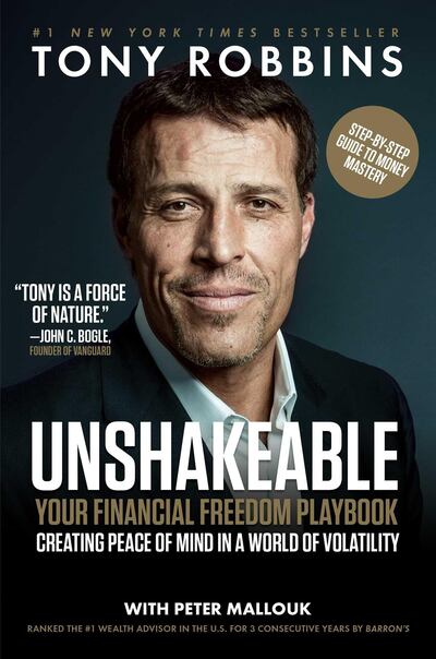 Unshakeable: Your Financial Freedom Playbook by Tony Robbins. Courtesy Simon & Schuster