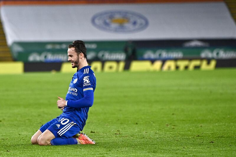 Centre midfield: James Maddison (Leicester) – Scored his first Premier League brace. His second against Brighton was sublime, with a stepover and a curling finish. AP