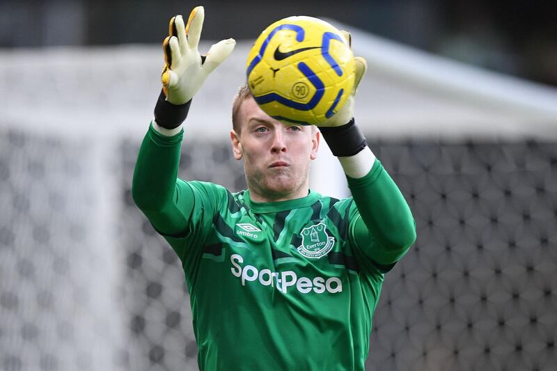 Jordan Pickford - £100,000 a week could fall to £50,000. AFP