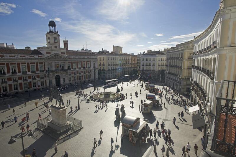 The Puerta del Sol, Madrid. Applicants must invest at least €500,000 in Spanish property. Stephen Collector