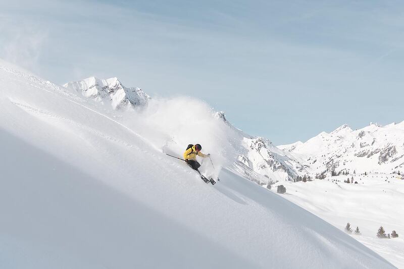 Skiing is a popular pasttime in the Arlberg. Courtesy Ski Arlberg