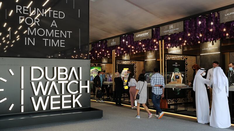 Dubai Watch Week clocked up more than 16,000 visitors last year. Pawan Singh / The National