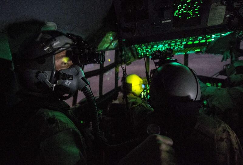A US Air Force crew flies over Iraq as part of the campaign against ISIL. AFP Photo