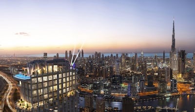 The hotel will feature two rooftop infinity pools 75 storeys up. Dubai Media Office / Twitter