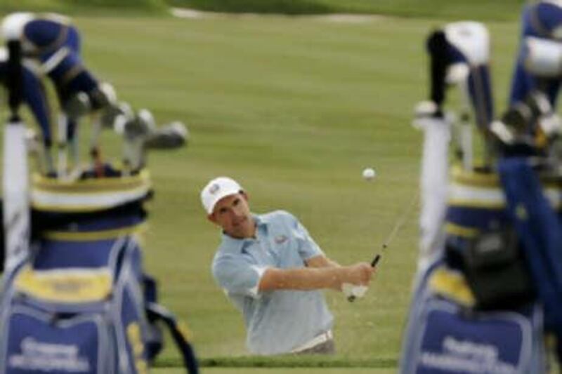 Padraig Harrington practises at Valhalla this week.