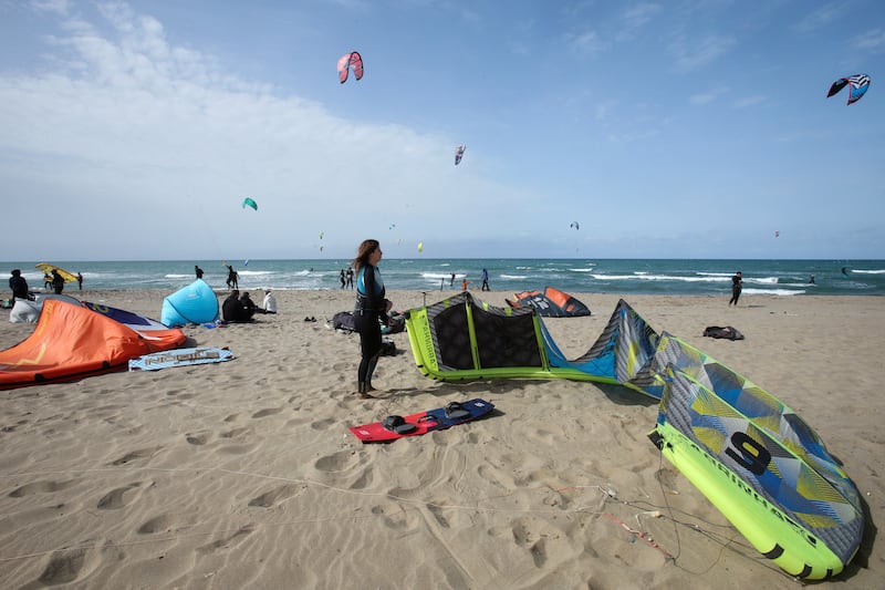 Women in Algeria say the kitesurfing community has been very welcoming.