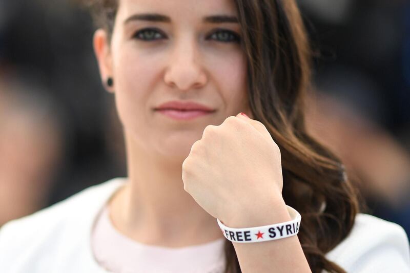 Syrian director and producer Waad al-Kateab poses during a photocall for the film "For Sama" at the 72nd edition of the Cannes Film Festival in Cannes, southern France, on May 16, 2019. The film won the Golden Eye Documentary Prize at the film festival. AFP