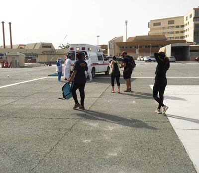 RAK police rescued nine Europeans in two incidents. Courtesy Rak Police