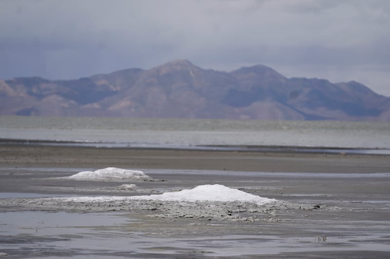 The Utah Department of Natural Resources said in a news release the Great Salt Lake dipped on Sunday to 1,277.1 metres. AP