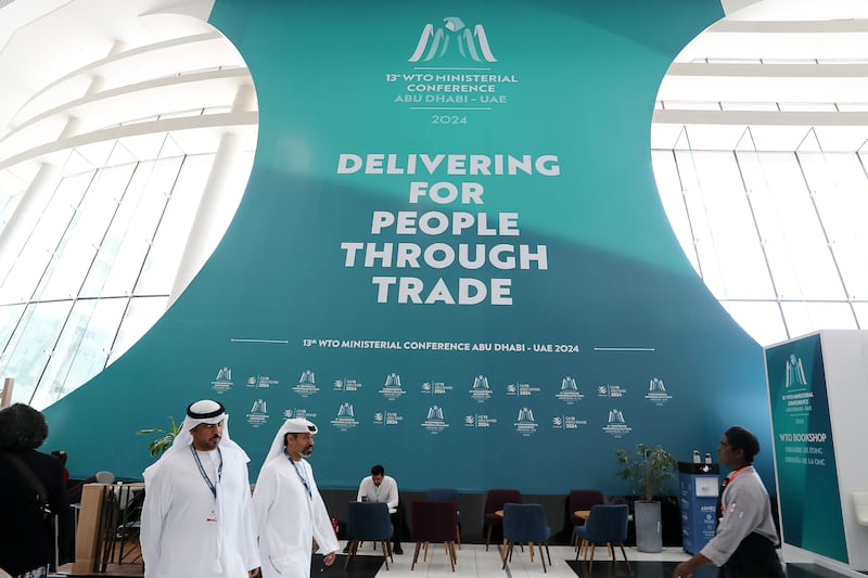 The 13th WTO Ministerial Conference will be held in Abu Dhabi this month. All photos: Pawan Singh / The National
