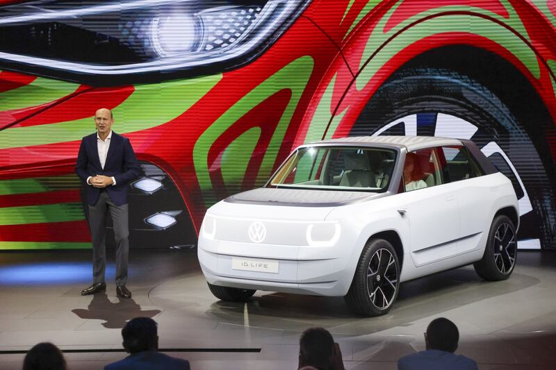 The Volkswagen AG ID is unveiled. Bloomberg