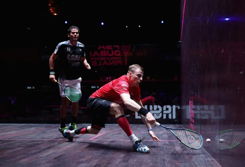 Nick Matthew was beaten 11-7, 11-6 by 25-year-old Karim Abdel Gawad in 21 minutes. Francois Nel / Getty Images