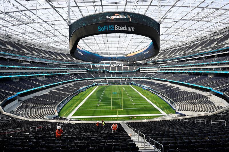 The SoFi Stadium is the brainchild of Rams owner Stan Kroenke. AP