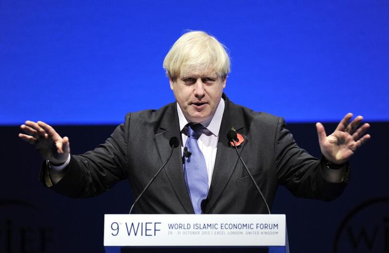 Boris Johnson, the mayor of London, hopes to make London a major centre for Islamic finance outside the traditional Muslim world. Facundo Arrizabalaga / AFP