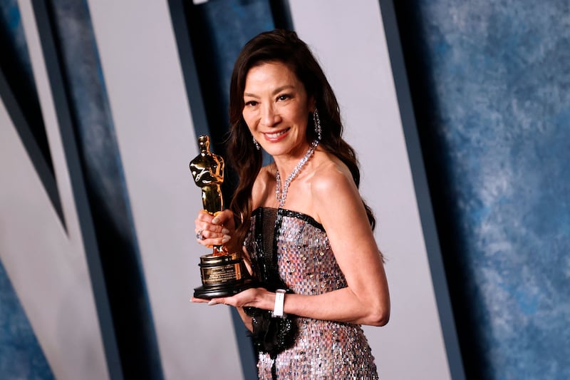 Michelle Yeoh made history by becoming the first Asian woman to win Best Actress at the Oscars. AFP