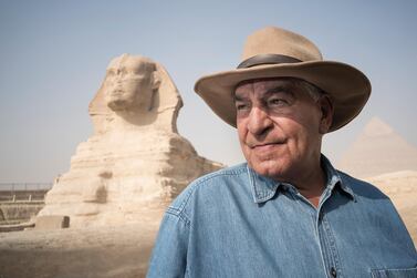 Dr Zahi Hawass said there is a wealth of evidence to show humans built the pyramids. Getty