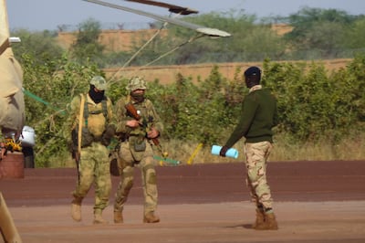 Wagner Russian mercenaries in northern Mali. AP