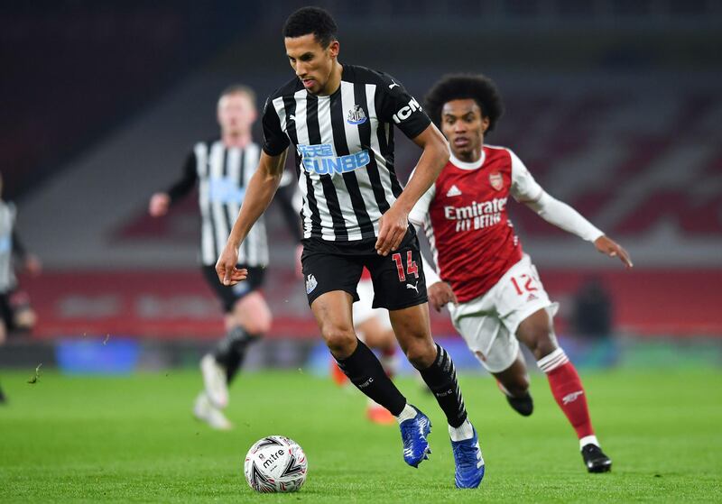 Isaac Hayden - 8: Brilliant, perfectly-timed challenge to take ball off toes of Pepe when winger was baring down on goal just after half hour. Newcastle’s Mr Reliable. AFP