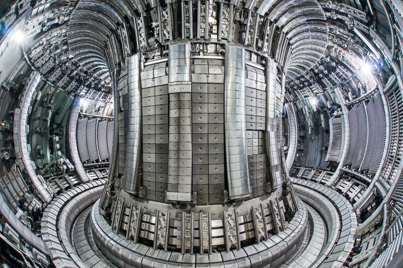 The JET project in Oxford. The new nuclear fusion record produced enough energy to briefly power 41,000 homes.  Photo: UKAEA