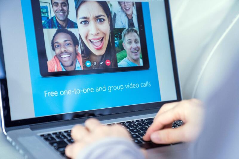 HONG KONG, HONG KONG - November 27: A woman using an Macbook Pro as she uses skype on November 27, 2017 in Hong Kong, Hong Kong. (Photo by studioEAST/Getty Images)