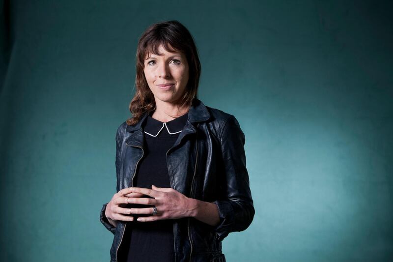 F1TJNE Rachel Cusk, the Canadian-born novelist, at the Edinburgh International Book Festival 2015. Edinburgh, Scotland. 19th August 2015. Alamy