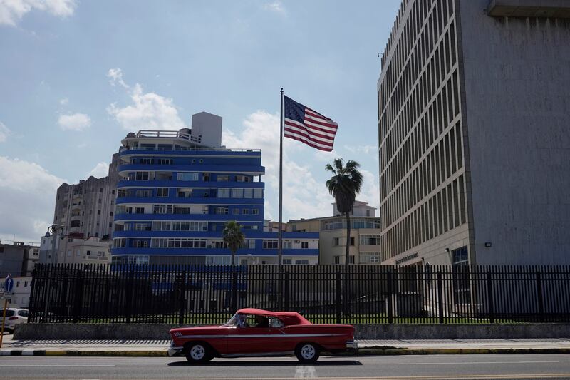The US embassy in Havana, Cuba. Reuters
