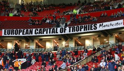 If Manchester United can win the Uefa Champions League title, Old Trafford can remain an European capital of trophies. Dave Thompson / AP Photo